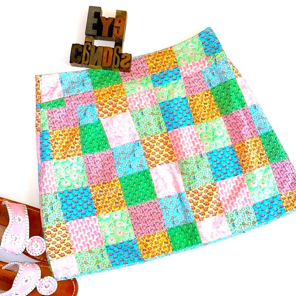 🐳VINEYARD VINES Women’s Patchwork Flap Skirt - Picture 5 of 16